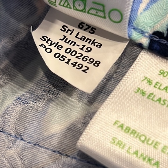 ๐ธ Lilly Pulitzer Kelly High Rise Skinny Ankle Pants Size 2 - Picture 6 of 8